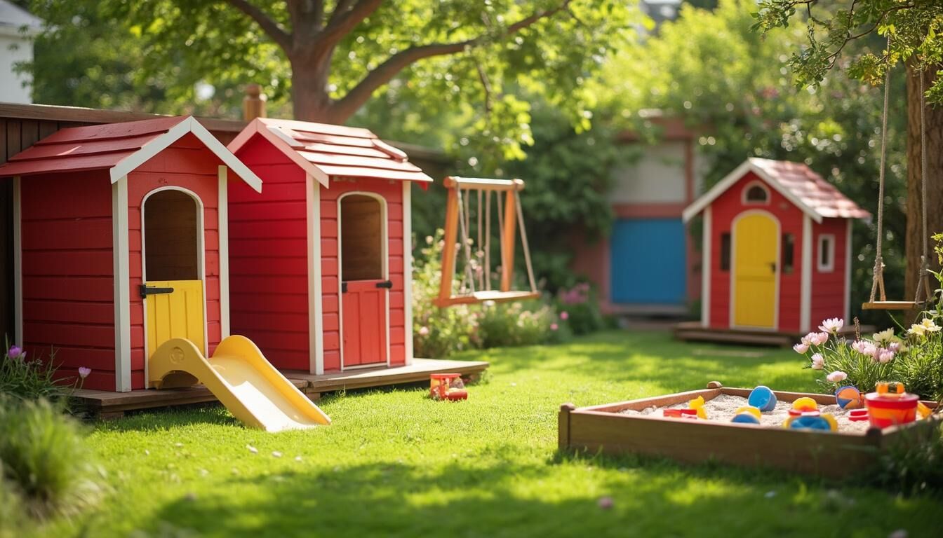 Découvrez notre cabane de jardin en bois pour enfants, un espace de jeu magique qui stimule l'imagination et offre des heures de divertissement en plein air. Conçue avec soin, elle allie sécurité et esthétisme pour un coin de paradis dans votre jardin.