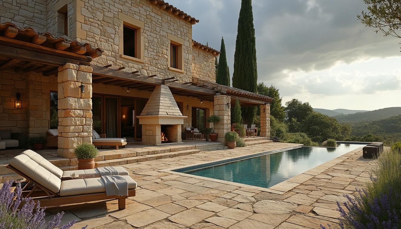 Découvrez le charme authentique d'une maison en pierre provençale, alliant rusticité et élégance. Plongez dans l'architecture intemporelle de ce type de bâtisse pittoresque, où chaque pierre raconte une histoire. Une invitation à la douceur de vivre en Provence.