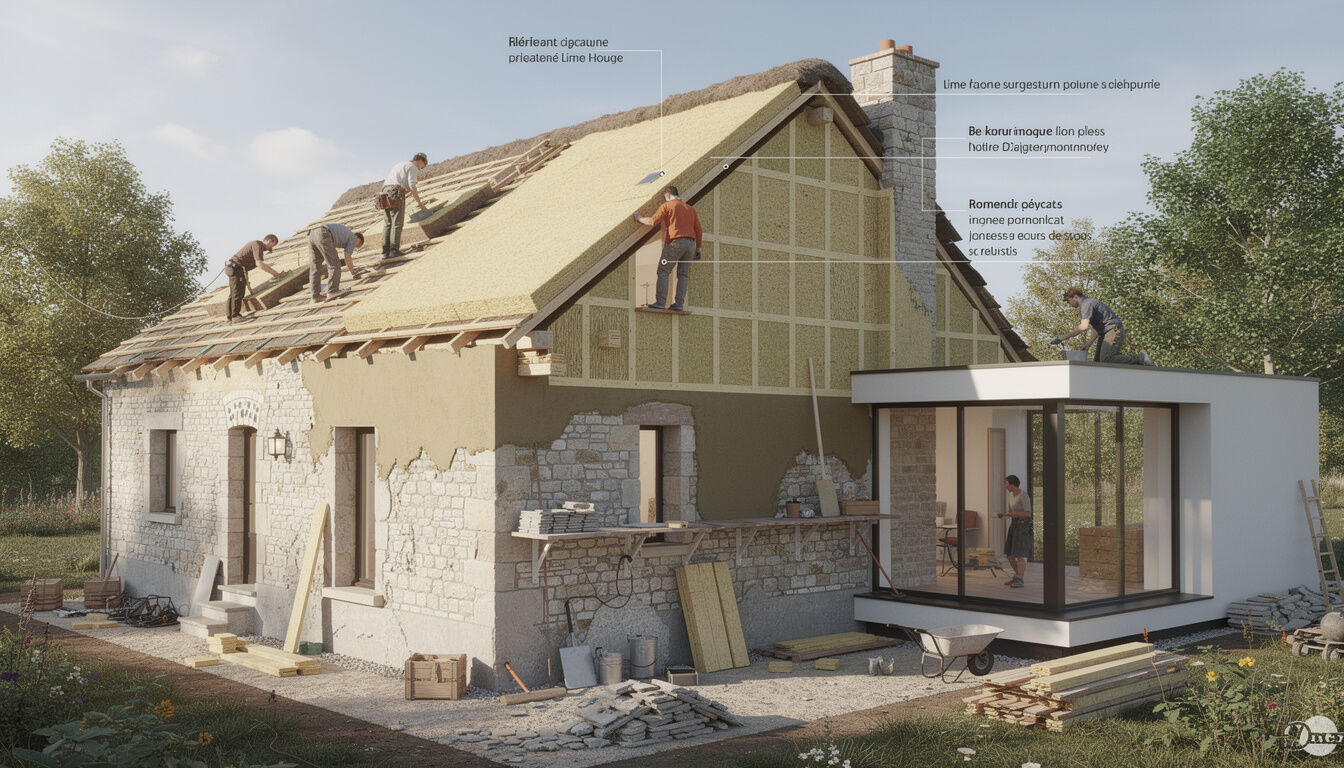 Découvrez une maison en pierre moderne alliant élégance intemporelle et robustesse durable pour un habitat confortable et esthétique.