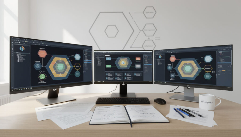 Découvrez les principes clés de l'architecture hexagonale et apprenez une méthode d'implémentation efficace pour structurer vos applications de manière modulaire et maintenable.
