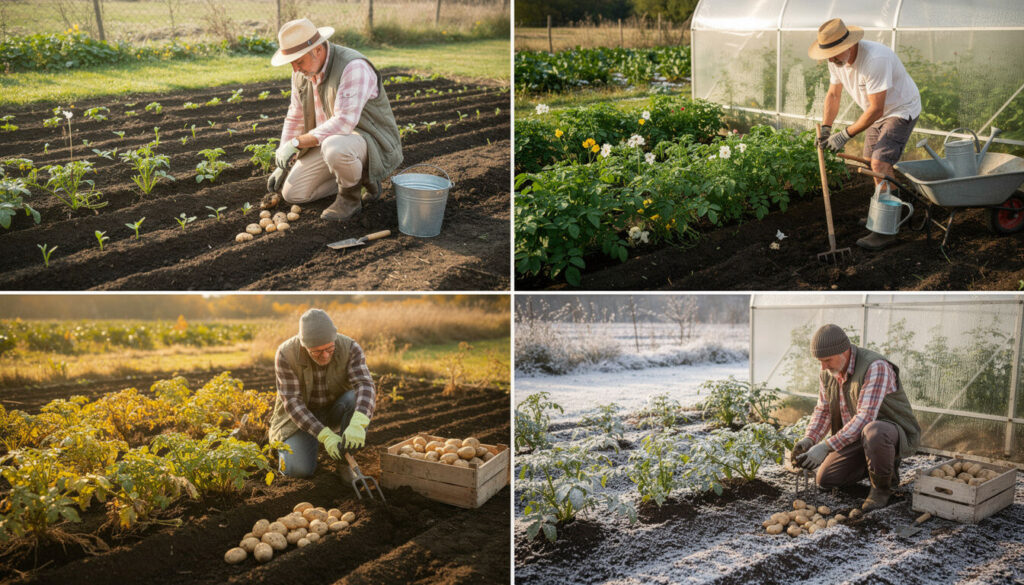 Découvrez si l'on peut planter des pommes de terre toute l'année et apprenez tout ce qu'il faut savoir pour réussir votre culture de pommes de terre en toutes saisons.