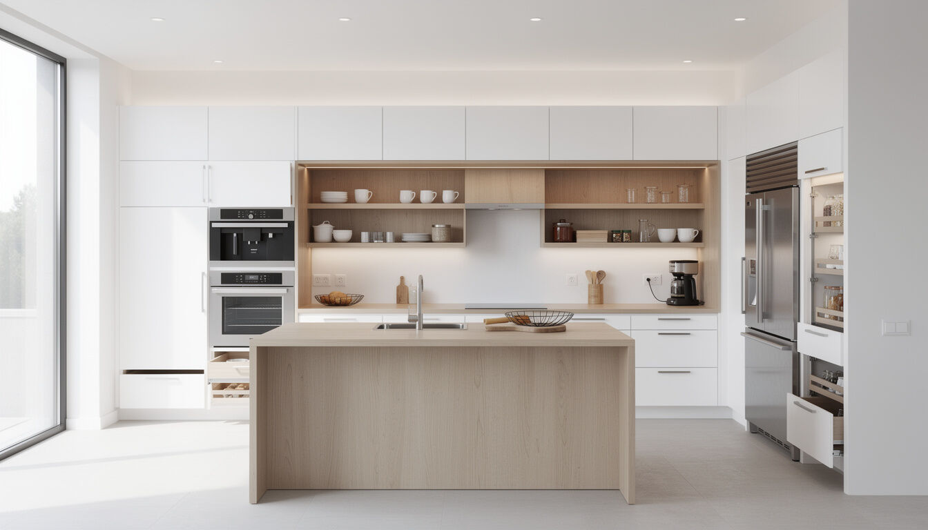 Découvrez comment associer la cuisine blanche et le bois pour créer un espace chaleureux et élégant, un duo intemporel qui s'adapte à tous les styles.